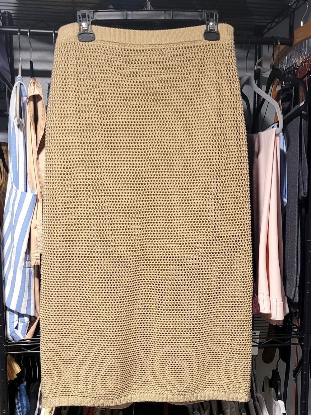 5 For $25 Knit Midi Skirt in Beige